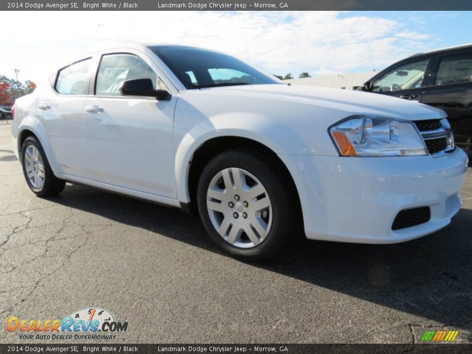 2014 Dodge Avenger SE Bright White / Black Photo #4