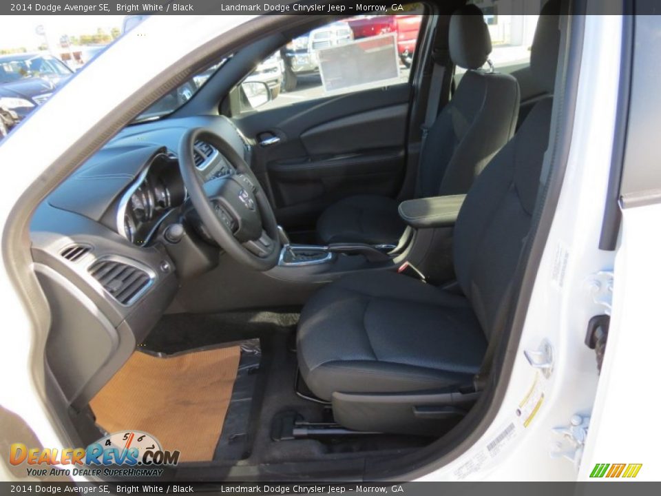 2014 Dodge Avenger SE Bright White / Black Photo #6