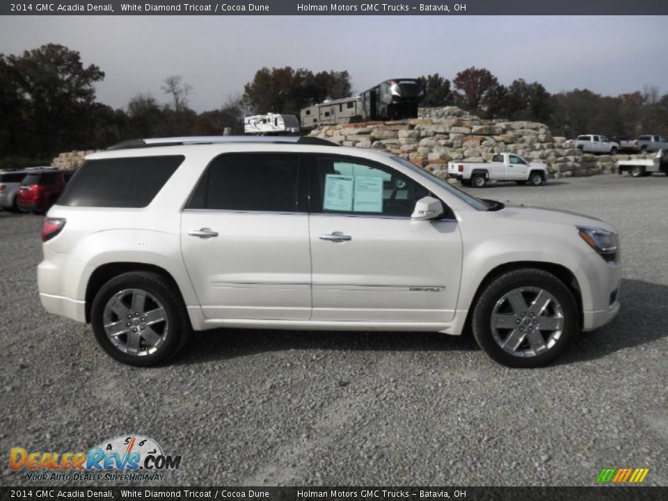 2014 GMC Acadia Denali White Diamond Tricoat / Cocoa Dune Photo #1