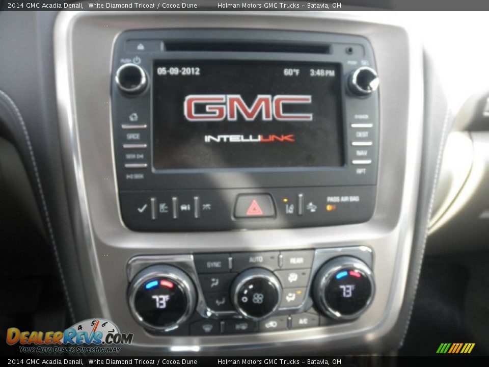 2014 GMC Acadia Denali White Diamond Tricoat / Cocoa Dune Photo #6