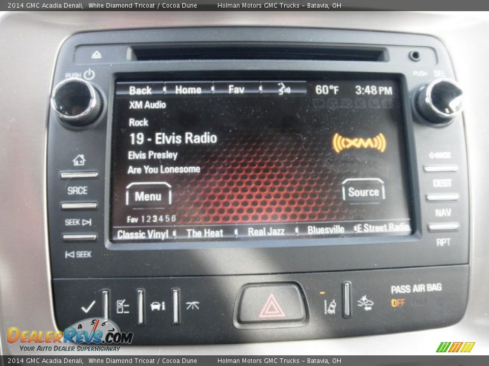 2014 GMC Acadia Denali White Diamond Tricoat / Cocoa Dune Photo #7
