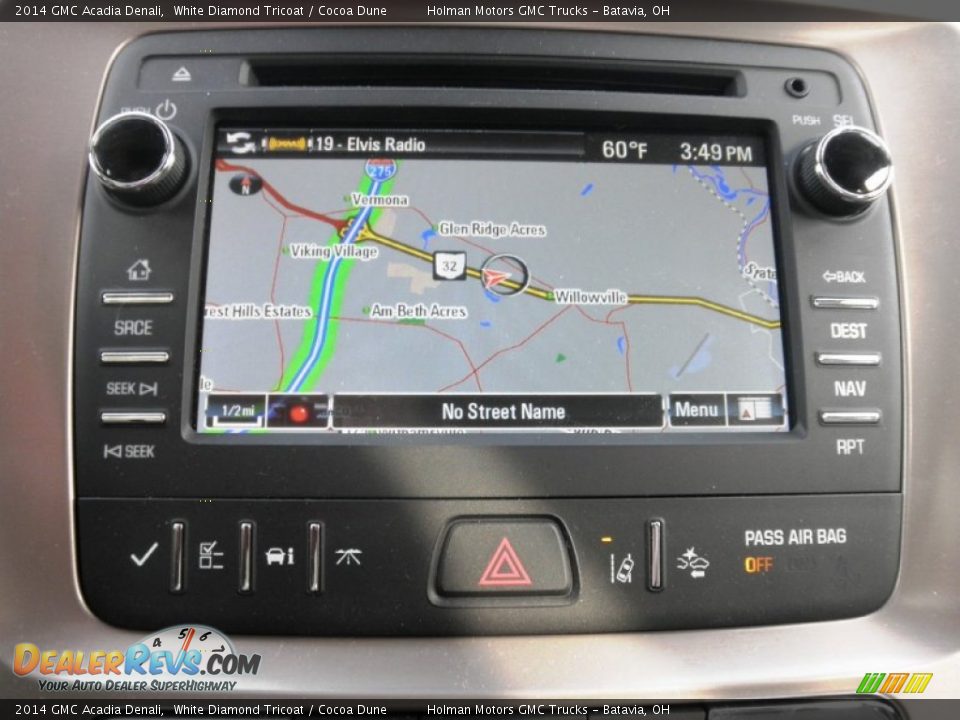 2014 GMC Acadia Denali White Diamond Tricoat / Cocoa Dune Photo #10