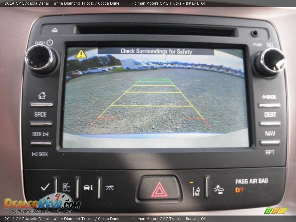 2014 GMC Acadia Denali White Diamond Tricoat / Cocoa Dune Photo #11