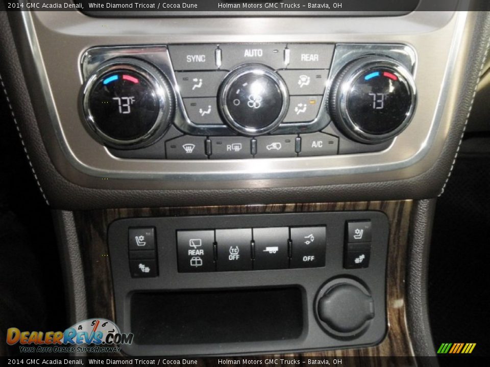 2014 GMC Acadia Denali White Diamond Tricoat / Cocoa Dune Photo #12