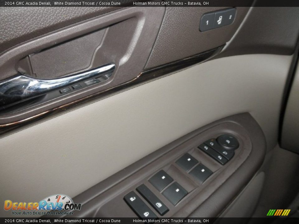 2014 GMC Acadia Denali White Diamond Tricoat / Cocoa Dune Photo #18