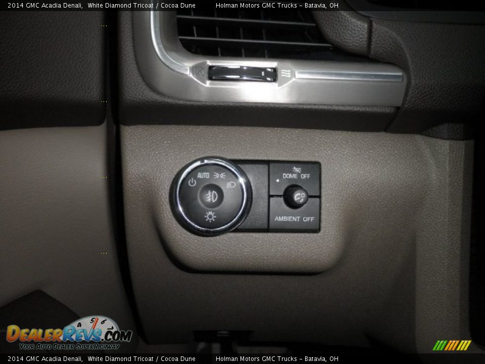 2014 GMC Acadia Denali White Diamond Tricoat / Cocoa Dune Photo #19