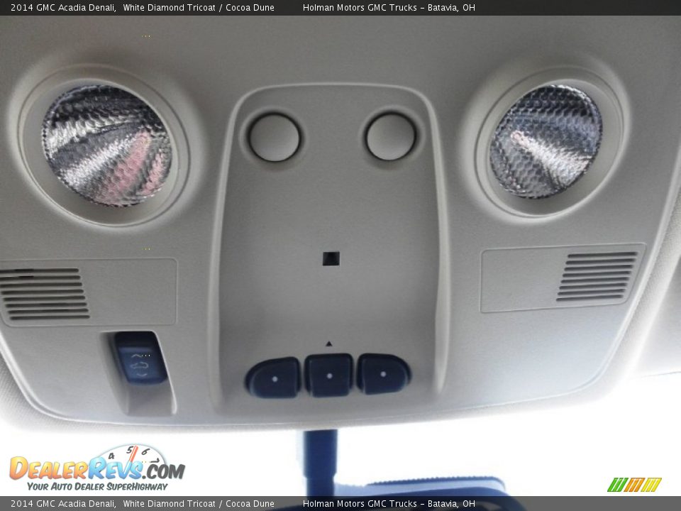 2014 GMC Acadia Denali White Diamond Tricoat / Cocoa Dune Photo #21