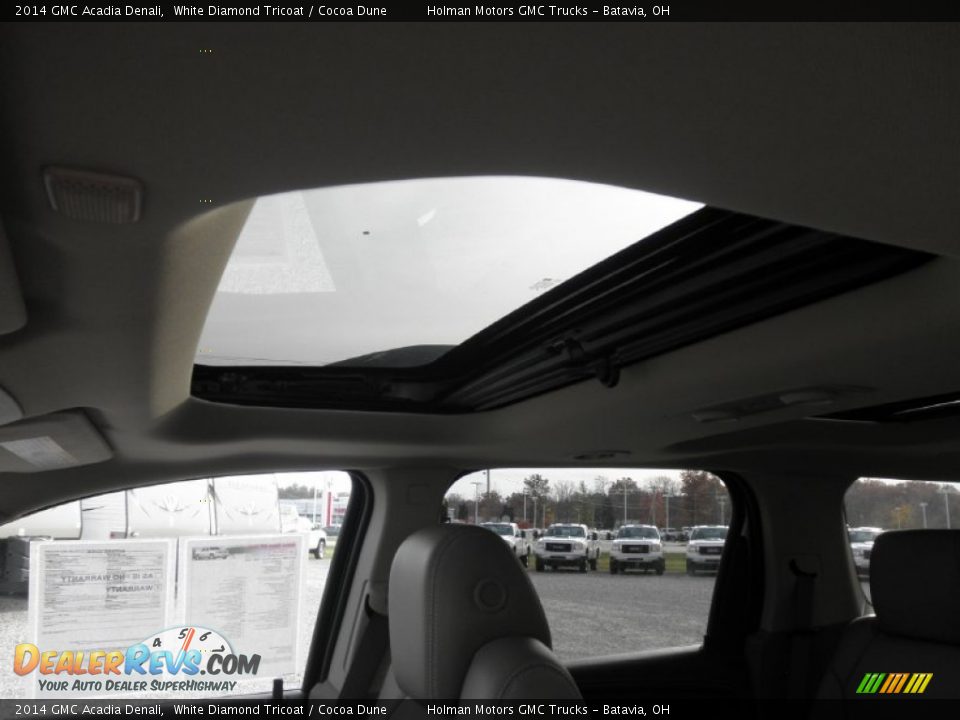 2014 GMC Acadia Denali White Diamond Tricoat / Cocoa Dune Photo #22