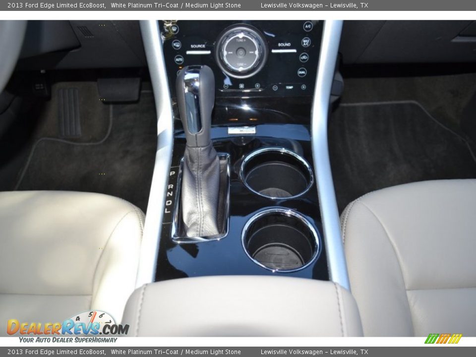 2013 Ford Edge Limited EcoBoost White Platinum Tri-Coat / Medium Light Stone Photo #18