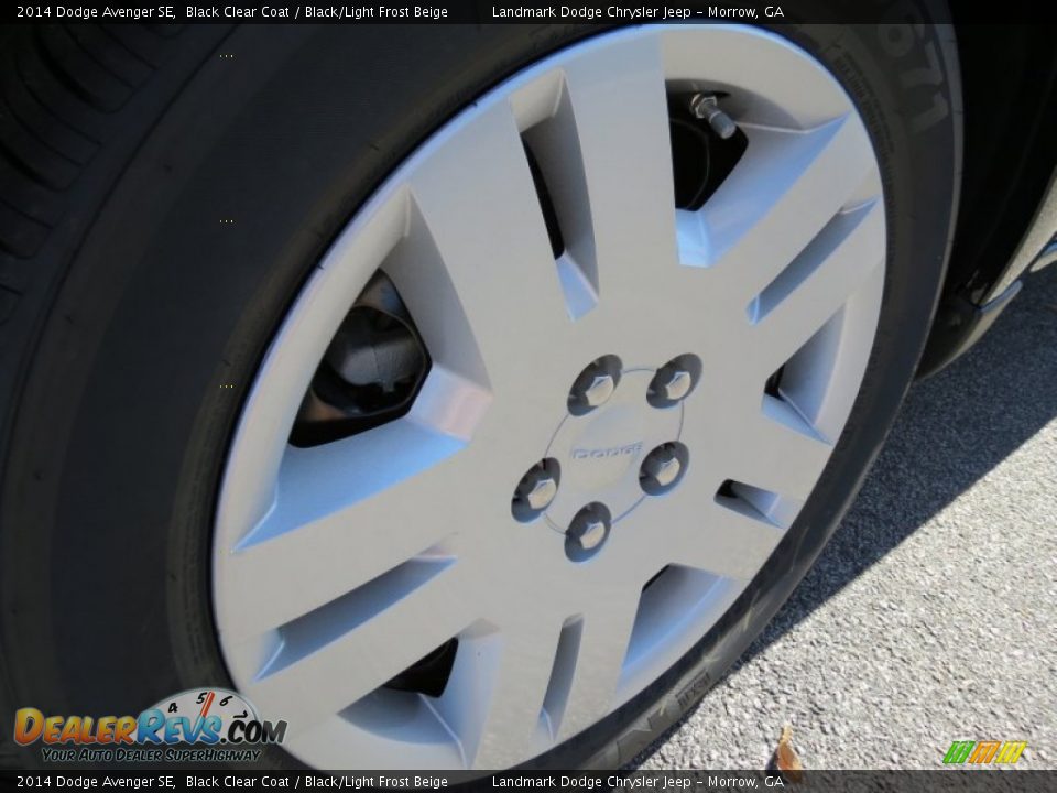 2014 Dodge Avenger SE Black Clear Coat / Black/Light Frost Beige Photo #5