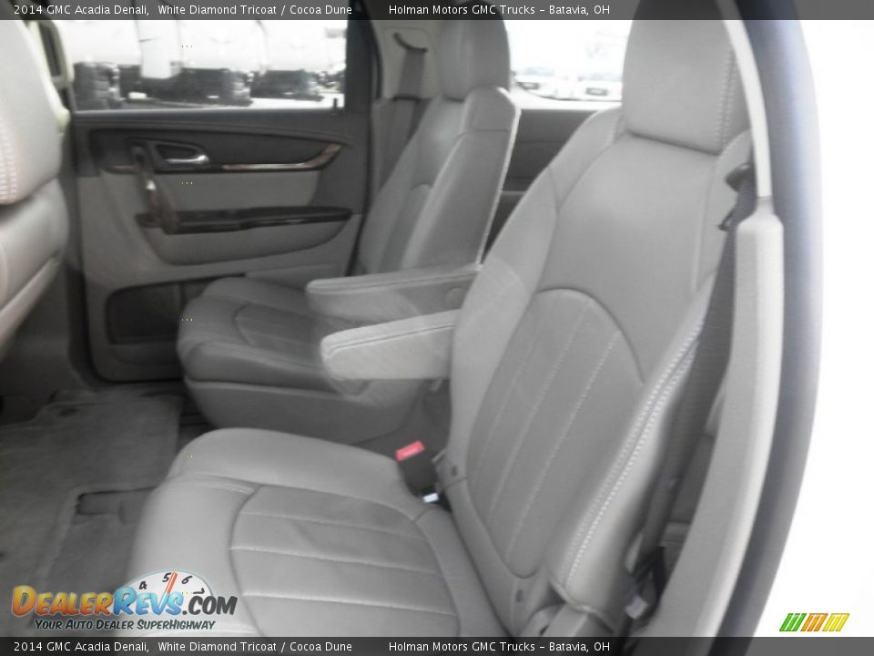 2014 GMC Acadia Denali White Diamond Tricoat / Cocoa Dune Photo #25