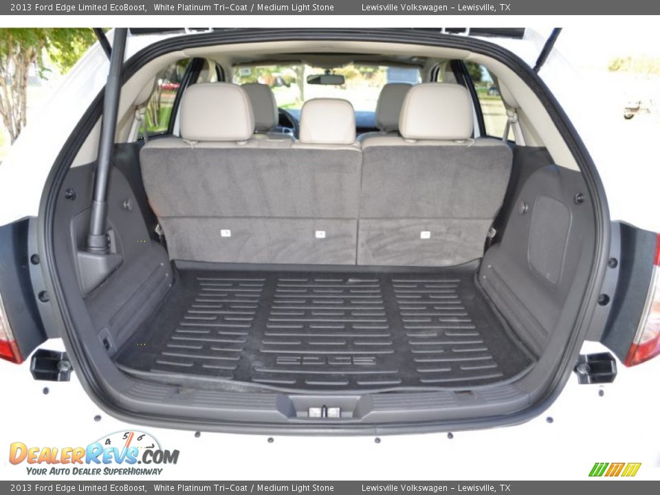 2013 Ford Edge Limited EcoBoost White Platinum Tri-Coat / Medium Light Stone Photo #21