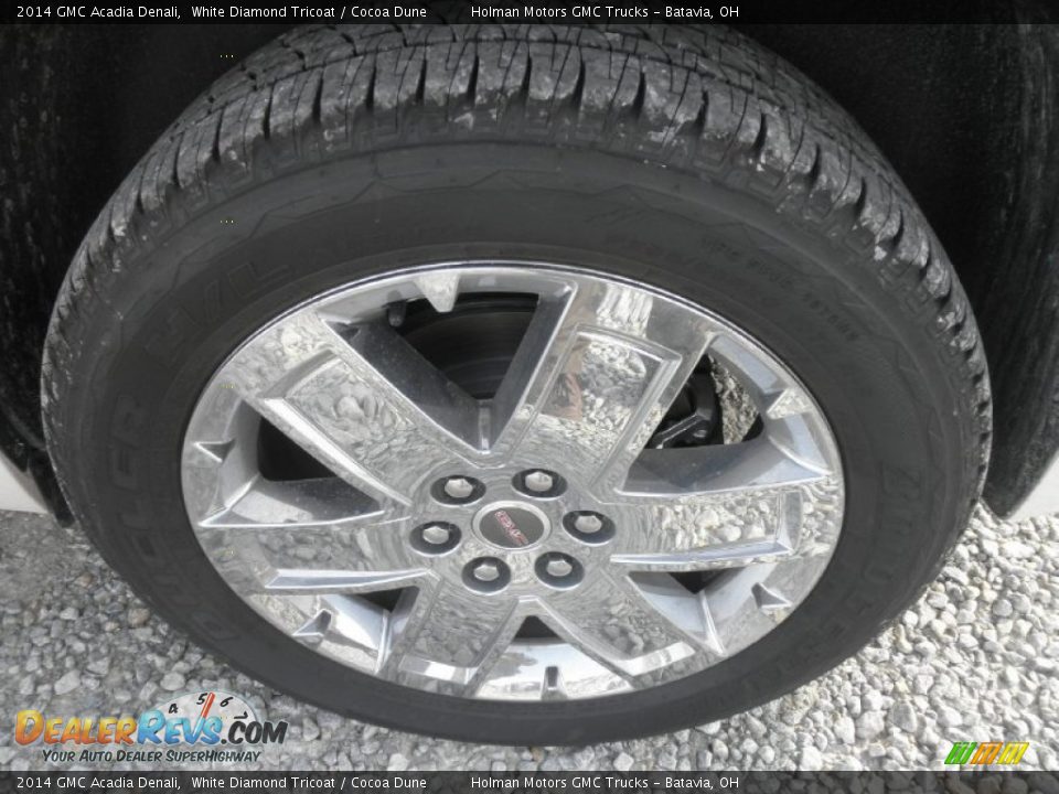 2014 GMC Acadia Denali White Diamond Tricoat / Cocoa Dune Photo #26