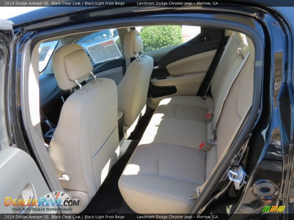 2014 Dodge Avenger SE Black Clear Coat / Black/Light Frost Beige Photo #7