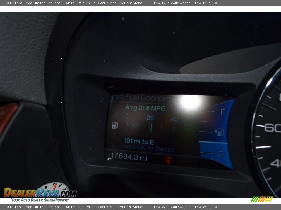 2013 Ford Edge Limited EcoBoost White Platinum Tri-Coat / Medium Light Stone Photo #23