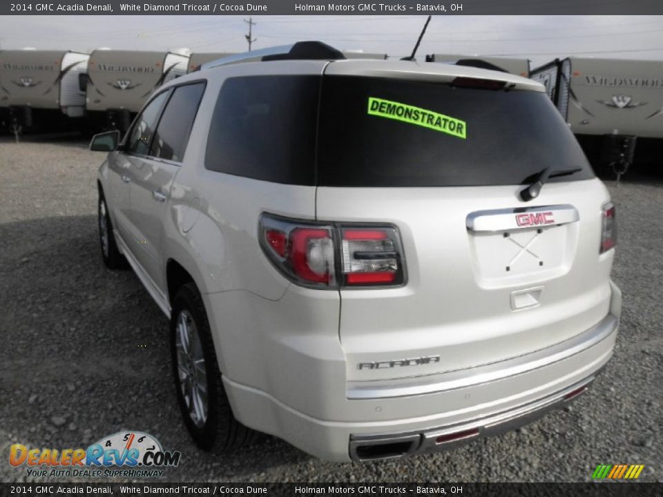 2014 GMC Acadia Denali White Diamond Tricoat / Cocoa Dune Photo #27