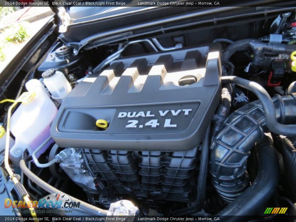 2014 Dodge Avenger SE Black Clear Coat / Black/Light Frost Beige Photo #9