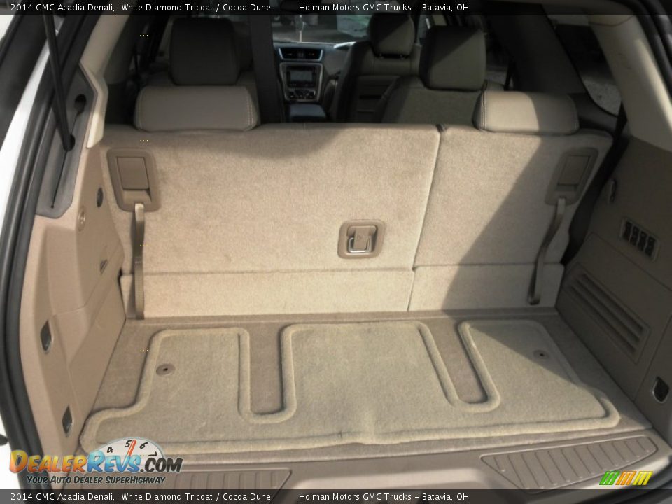 2014 GMC Acadia Denali White Diamond Tricoat / Cocoa Dune Photo #31