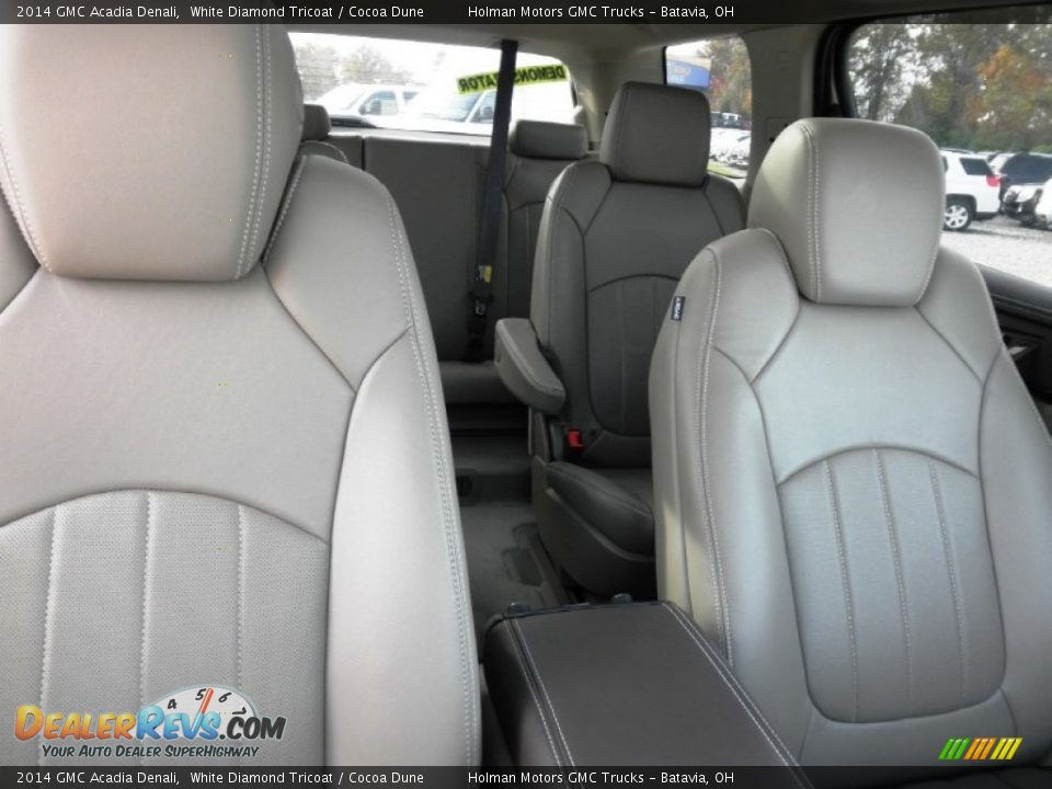 2014 GMC Acadia Denali White Diamond Tricoat / Cocoa Dune Photo #35