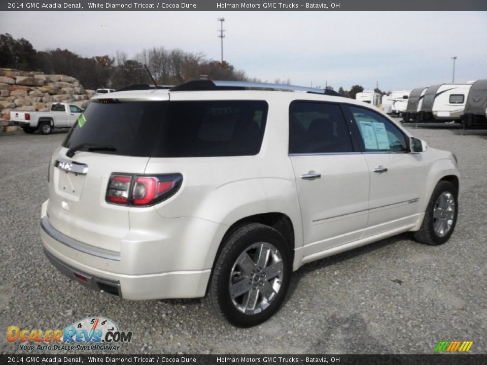 2014 GMC Acadia Denali White Diamond Tricoat / Cocoa Dune Photo #36