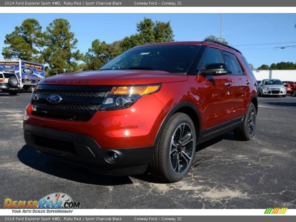 2014 Ford Explorer Sport 4WD Ruby Red / Sport Charcoal Black Photo #1