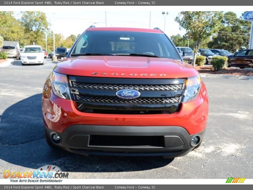 2014 Ford Explorer Sport 4WD Ruby Red / Sport Charcoal Black Photo #2