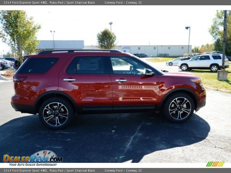 2014 Ford Explorer Sport 4WD Ruby Red / Sport Charcoal Black Photo #4