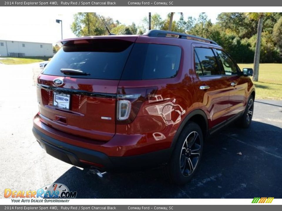2014 Ford Explorer Sport 4WD Ruby Red / Sport Charcoal Black Photo #5