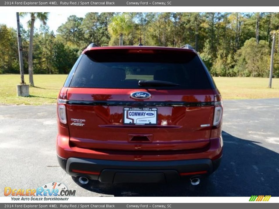 2014 Ford Explorer Sport 4WD Ruby Red / Sport Charcoal Black Photo #6
