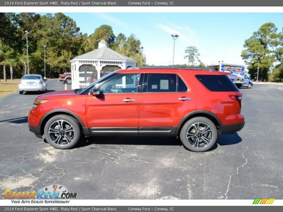 2014 Ford Explorer Sport 4WD Ruby Red / Sport Charcoal Black Photo #10
