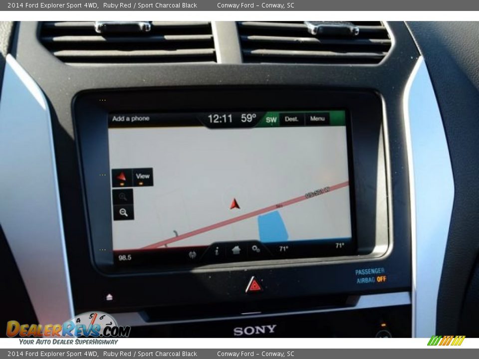 2014 Ford Explorer Sport 4WD Ruby Red / Sport Charcoal Black Photo #32
