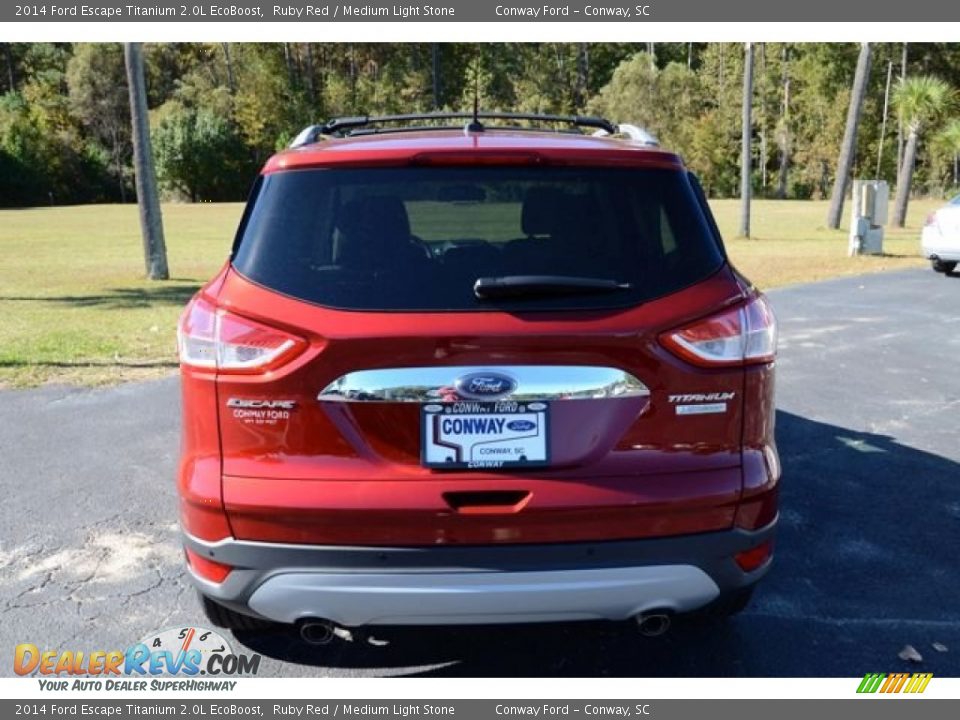 2014 Ford Escape Titanium 2.0L EcoBoost Ruby Red / Medium Light Stone Photo #7