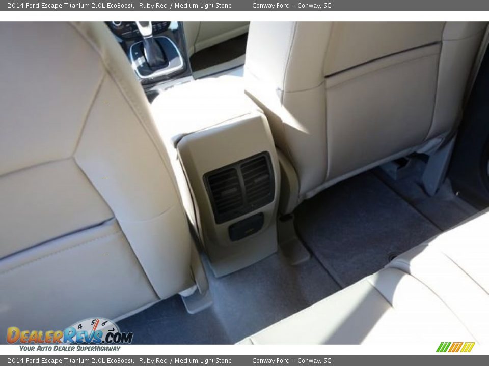 2014 Ford Escape Titanium 2.0L EcoBoost Ruby Red / Medium Light Stone Photo #13