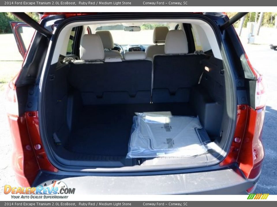 2014 Ford Escape Titanium 2.0L EcoBoost Ruby Red / Medium Light Stone Photo #15