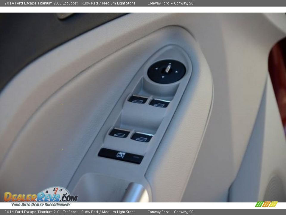 2014 Ford Escape Titanium 2.0L EcoBoost Ruby Red / Medium Light Stone Photo #20
