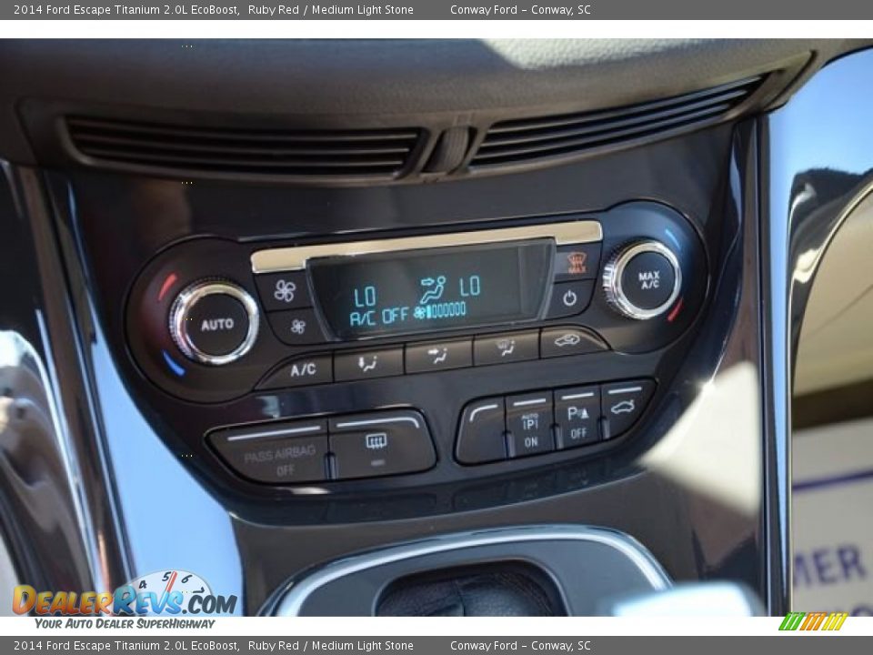 2014 Ford Escape Titanium 2.0L EcoBoost Ruby Red / Medium Light Stone Photo #30