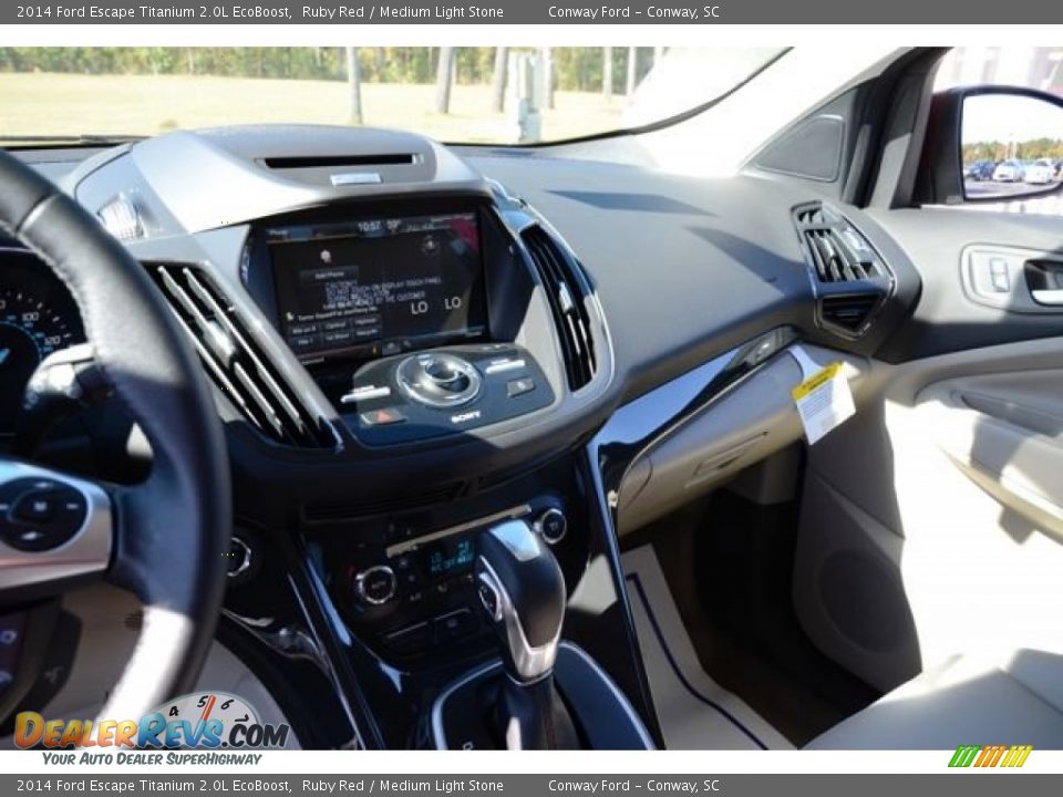 2014 Ford Escape Titanium 2.0L EcoBoost Ruby Red / Medium Light Stone Photo #31