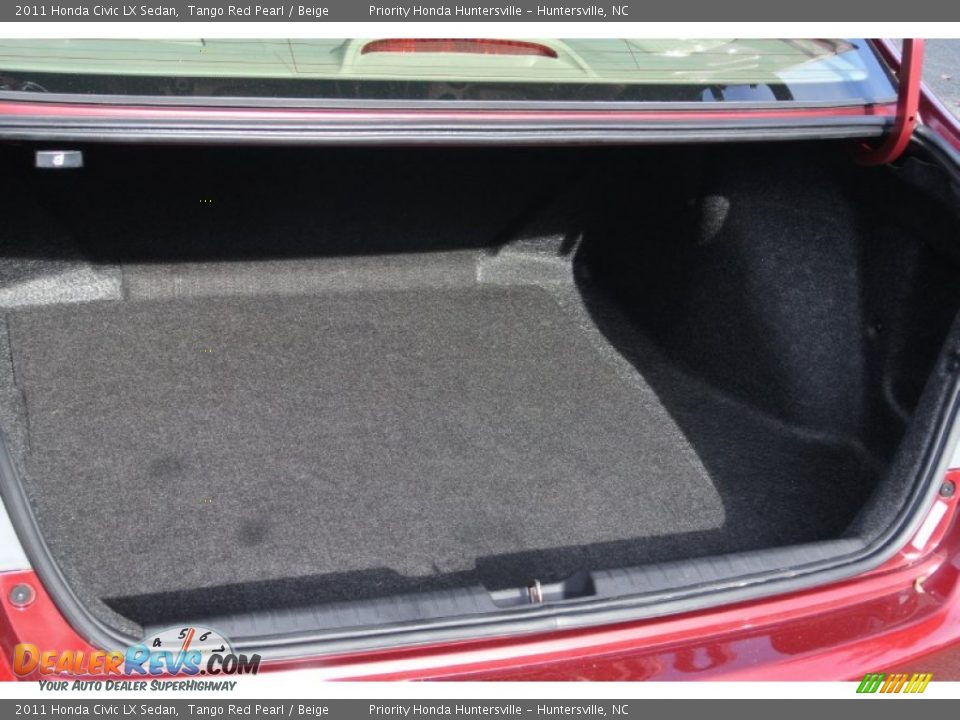 2011 Honda Civic LX Sedan Tango Red Pearl / Beige Photo #17