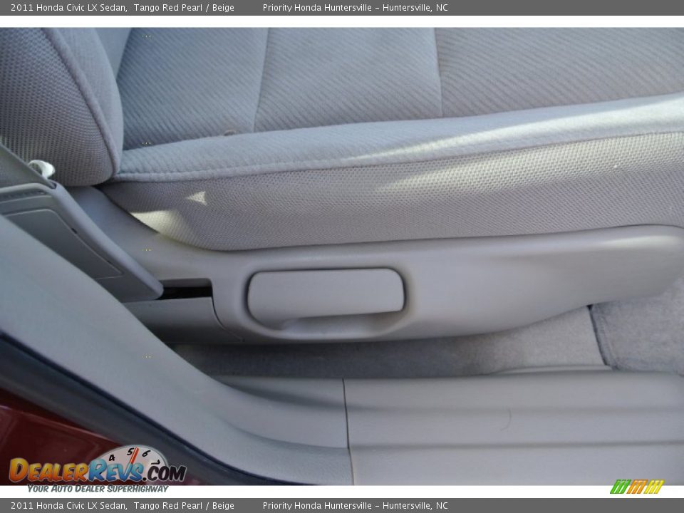 2011 Honda Civic LX Sedan Tango Red Pearl / Beige Photo #19