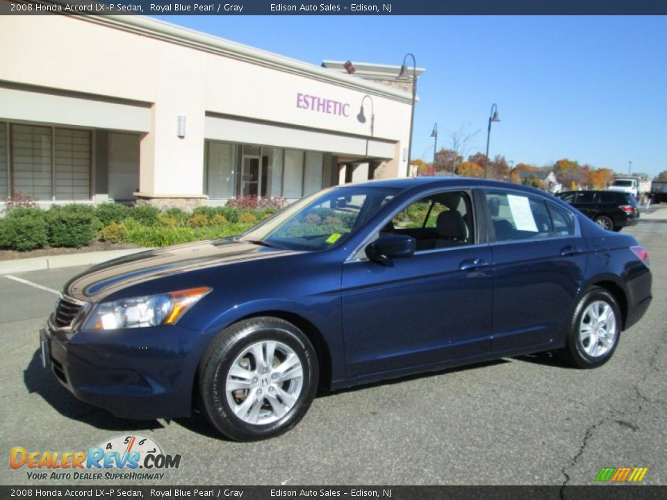 2008 Honda Accord LX-P Sedan Royal Blue Pearl / Gray Photo #1