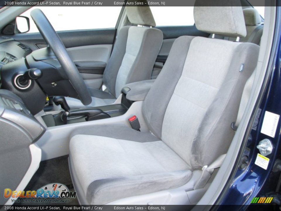 2008 Honda Accord LX-P Sedan Royal Blue Pearl / Gray Photo #13