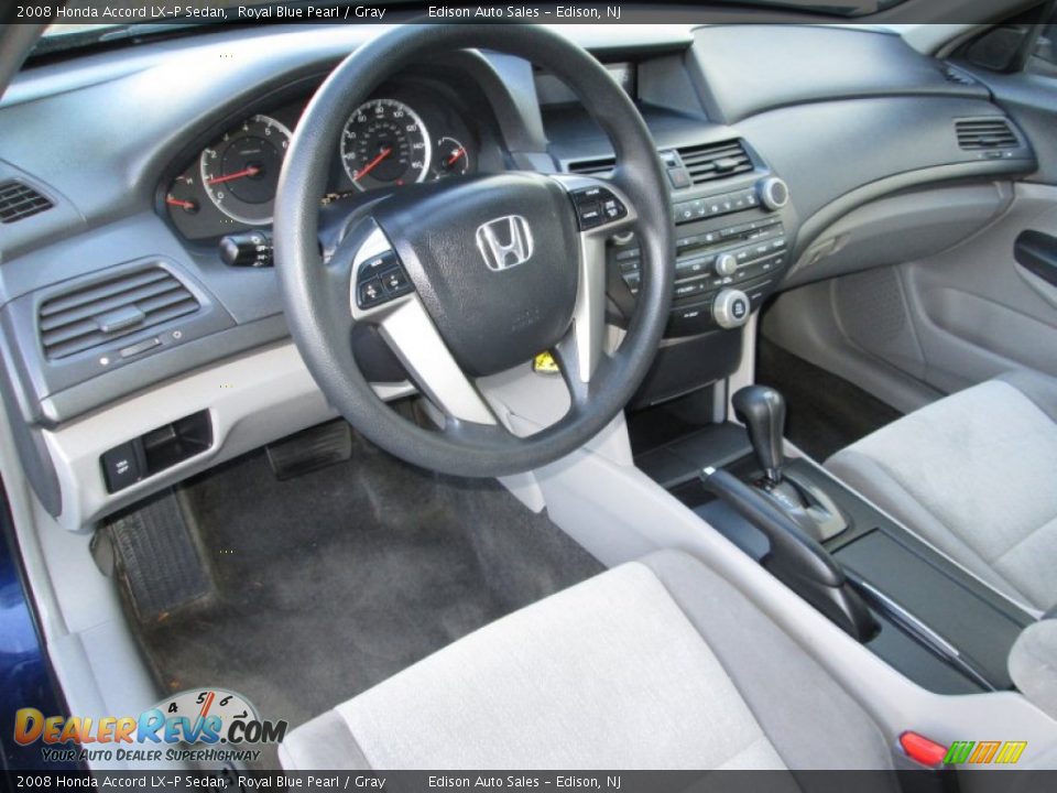 2008 Honda Accord LX-P Sedan Royal Blue Pearl / Gray Photo #15