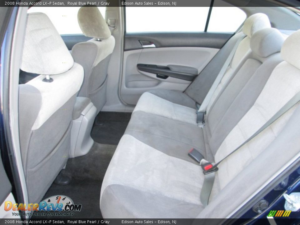 2008 Honda Accord LX-P Sedan Royal Blue Pearl / Gray Photo #17