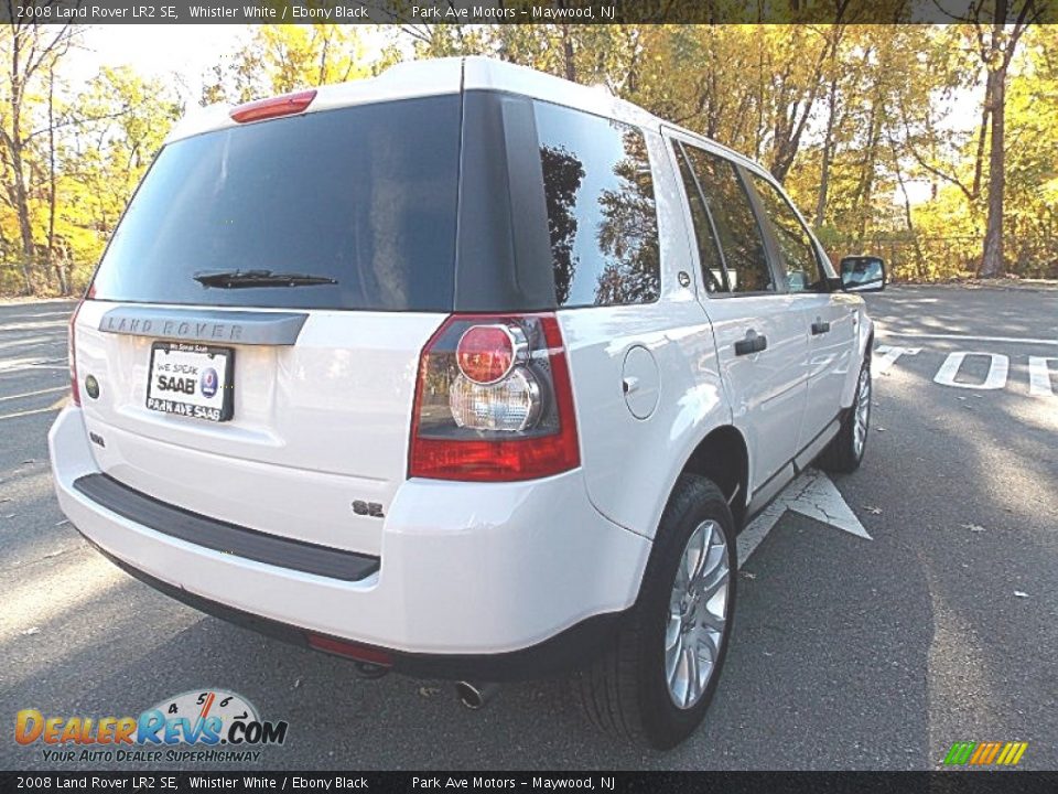 2008 Land Rover LR2 SE Whistler White / Ebony Black Photo #5