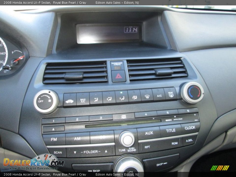 2008 Honda Accord LX-P Sedan Royal Blue Pearl / Gray Photo #19