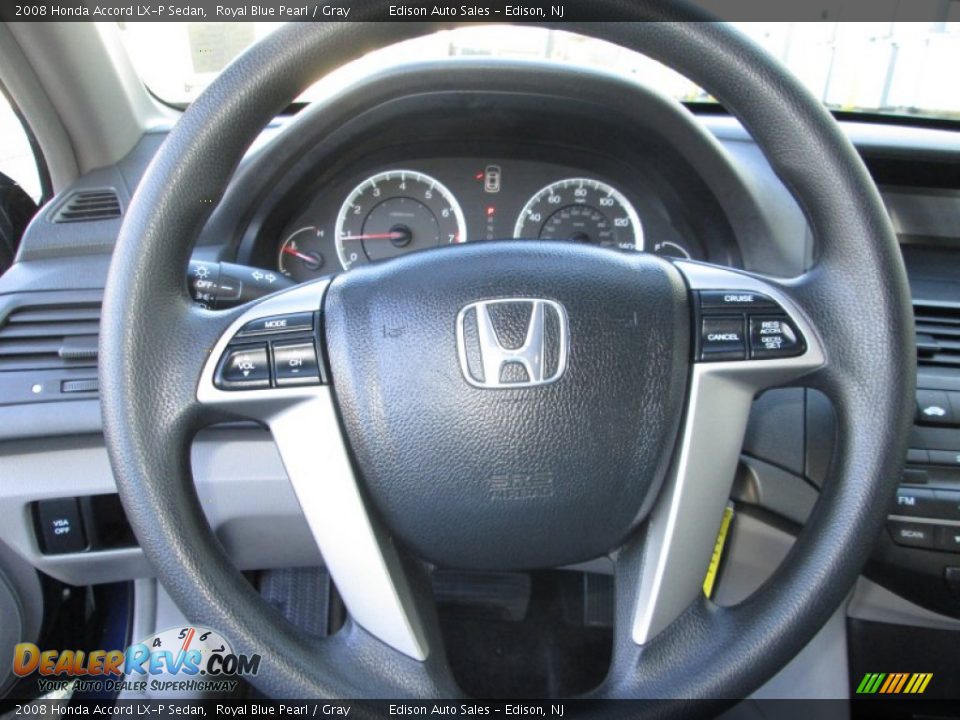 2008 Honda Accord LX-P Sedan Royal Blue Pearl / Gray Photo #21