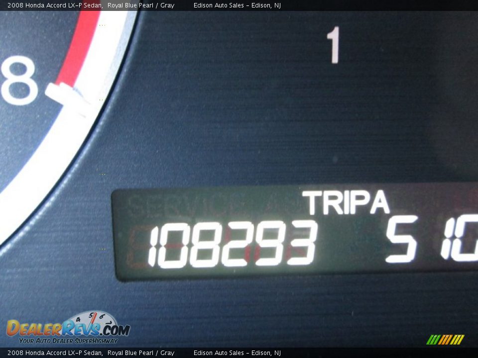 2008 Honda Accord LX-P Sedan Royal Blue Pearl / Gray Photo #22