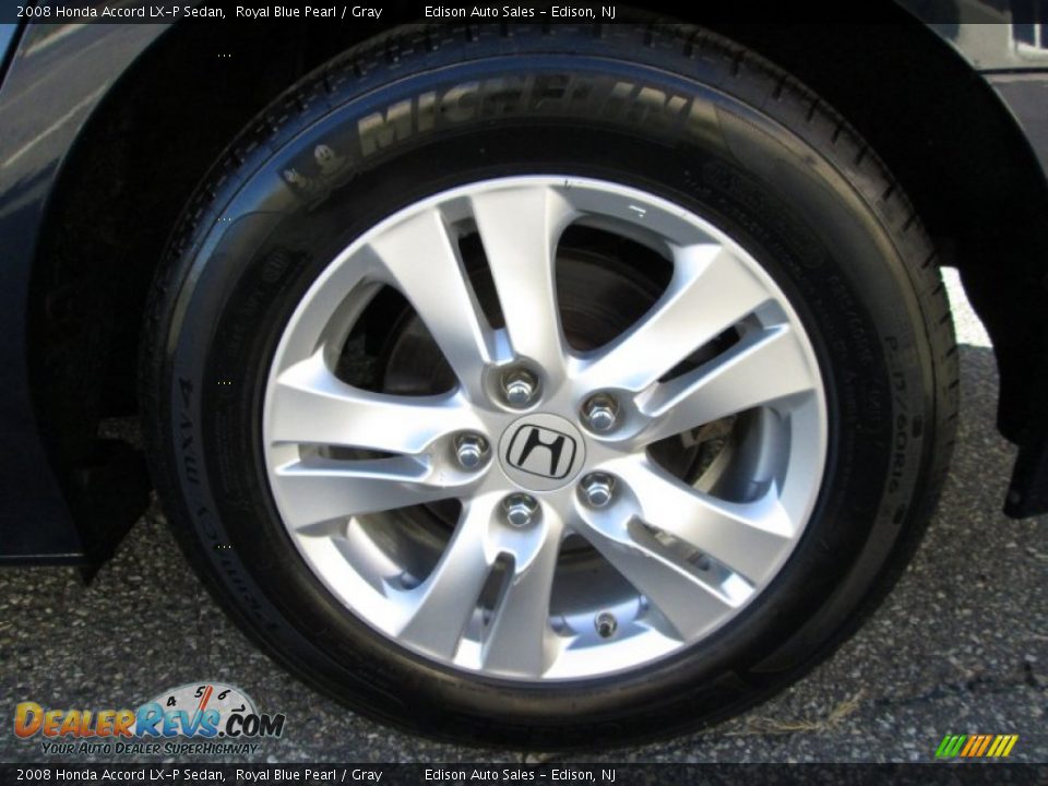 2008 Honda Accord LX-P Sedan Royal Blue Pearl / Gray Photo #28