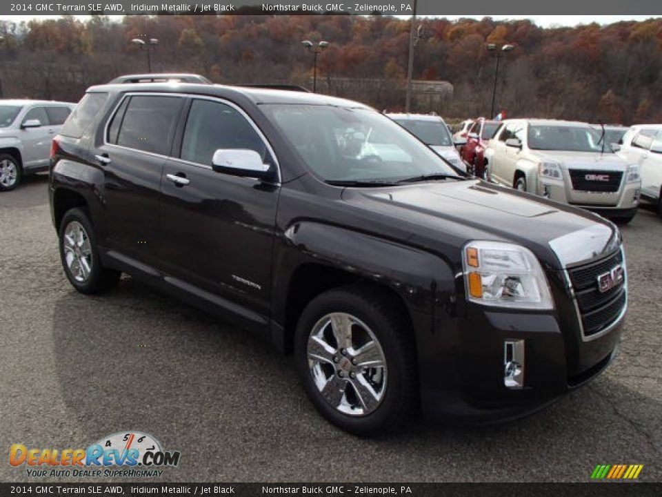 2014 GMC Terrain SLE AWD Iridium Metallic / Jet Black Photo #3