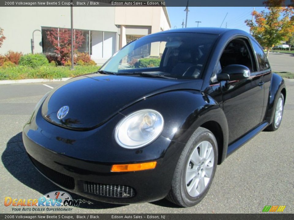 2008 Volkswagen New Beetle S Coupe Black / Black Photo #2
